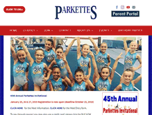 Tablet Screenshot of parkettes.com